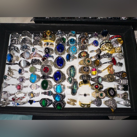 Assorted Gemstone Rings Collection - Picture 1 of 2